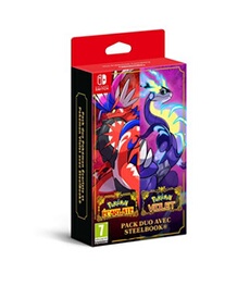 Pack Duo Pokémon Ecarlate et Violet avec SteelBook Switch