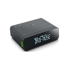 Radio-réveil double alarme noir m175dbi