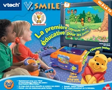 Console rétrogaming Vtech Console éducative V.Smile + jeu Winnie l'Ourson