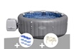 Bestway Kit spa gonflable bestway lay-z-spa santorini rond hydrojet pro 5/7 places + 6 filtres + porte-gobelets photo 1