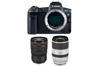 Appareil photo hybride Canon Eos r + rf 24-70mm f/2.8 l is usm + rf 70-200mm f/2.8 l is usm