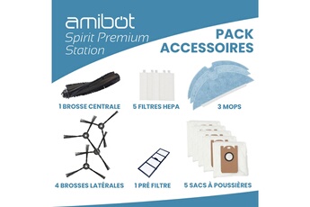 Amibot Accessoire aspirateur / cireuse Pack accessoires amibot spirit premium station