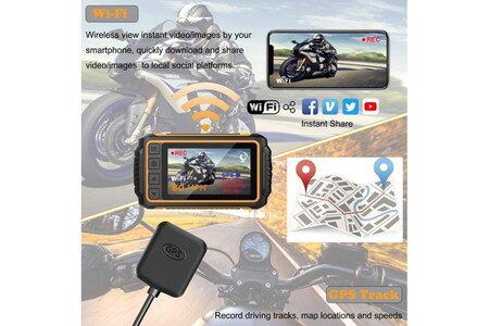 Accessoire scooter et moto Zomfom Dash cam zomfom, caméra d'enregistrement étanche pour moto | Darty dash cam darty