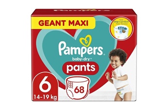 Couche bébé Pampers Pampers baby-dry pants taille 6 - 68 couches-culottes