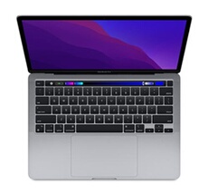 MacBook Pro Touch Bar 13 M1 3,2 Ghz 16 Go RAM 256 Go SSD Gris Sidéral 2020 - Reconditionné