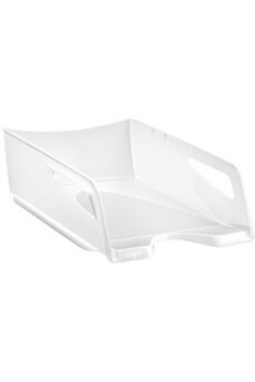 armoire de bureau cep cep corbeille à courrier gloss maxi, format a4,blanc polaire noir