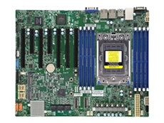 SUPERMICRO H12SSL-CT - Carte-mère - ATX - Socket SP3 - USB 3.0 - 2 x 10 Gigabit LAN - carte graphique embarquée