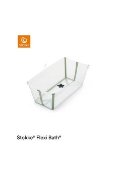 Baignoire bébé Stokke Baignoire pliante flexi bath bouchon thermochromique transparent green stokke