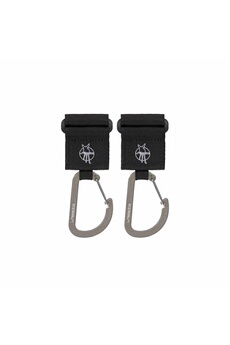 Accessoires poussettes Lassig Crochets en métal poussette sac à langer - noir