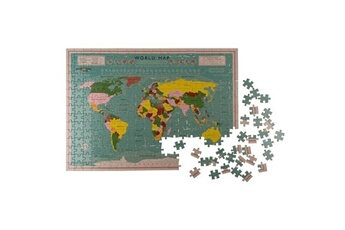 Puzzle Totalcadeau Puzzle mappemonde 300 pièces puzzle carte de la terre pays