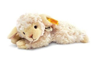 Doudou Steiff Steiff - 280030 - agneau en peluche linda - couché