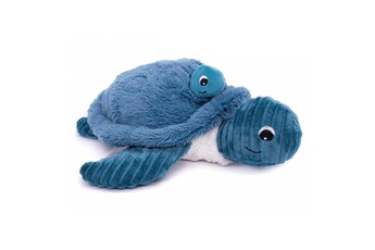 Peluche Globe Trotoys Ptipotos tortue maman bebe bleu