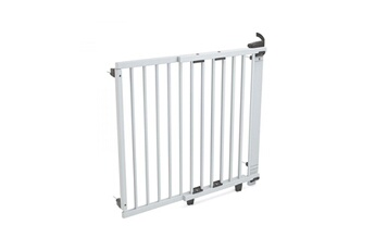 Barrière de sécurité bébé Geuther Barrière de porte pivotante en bois 86-133cm gris clair