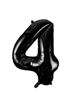Article et décoration de fête Unique Party Unique party - 55864 - ballon géant - numéro 4, 86 cm, noir