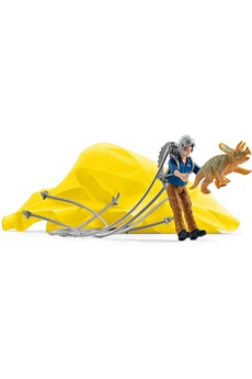 Figurine de collection Schleich Schleich 41471 - dinosaurs sauvetage en parachute