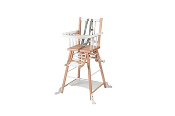 Chaises hautes et réhausseurs bébé COMBELLE Chaise haute bébé transformable en bois marcel - bicolore blanc