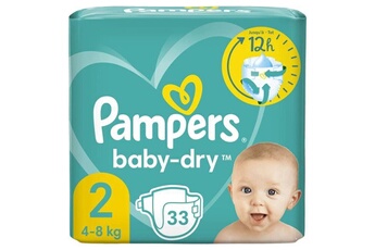 Couche bébé Pampers Pampers baby-dry taille 2 - 33 couches