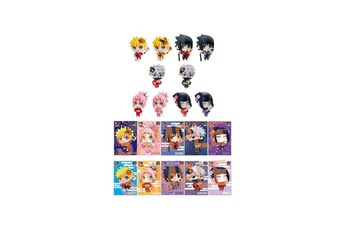Figurine pour enfant Megahouse Naruto shippuden petit chara land - pack 10 trading figures 10th anniversary ver. 6 cm