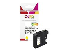 OWA - 10 ml - jaune - compatible - remanufacturé - cartouche d'encre (alternative pour : Brother LC123Y) - pour Brother DCP-J100, DCP-J105,