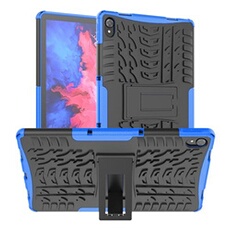 Generique Bleu Coque En Tpu Texture Du Pneu, Antichoc Avec Béquille Pour Votre Lenovo Tab P11/P11 5G