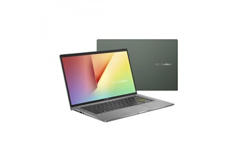Asus Vivobook S14 S435 - Intel Core i5 1135G7 / 2.4 Ghz - Evo - Win 11 Home - Iris Xe Graphics - 8 Go Ram - 512 Go SSD Nvme - 14" 1920 X 1080 (Full Hd) - Wi-Fi 6 - Gris Clair (Couvercle Supérieur), Gris Clair (Bas), Vert Foncé (Couvercle LCD)