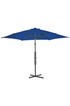 vidaXL Parasol d'extérieur avec mât en acier Bleu 300x230 cm photo 3