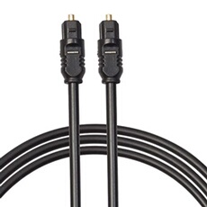 Cable Optique Connecteurs Toslink 3m M M Audio Digital HiFi SPDIF Noir pour HDTV Cordon Numerique Son Stereo