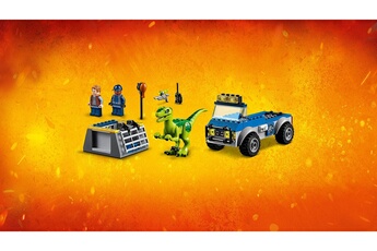 Figurine de collection Lego Lego juniors jurassic world - le camion de secours des rapaces - 10757 - jeu de construction
