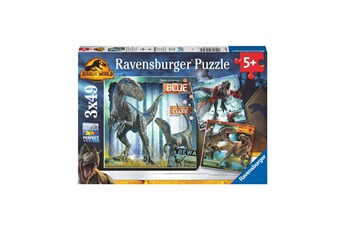 Puzzle Ravensburger Puzzles t-rex et autres dinosaures 3x49 pieces