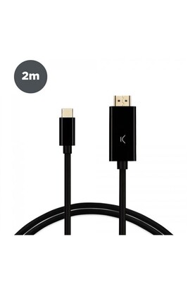Cables USB KSIX Cable usb type c vers hdmi 4k 60hz 2m noir