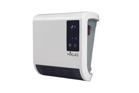 Chauffage soufflant Niklas Chauffage soufflant 2000w trendy numérique programmable 2 puissances chauffe jusqu'à 20 m² ip22 niklas