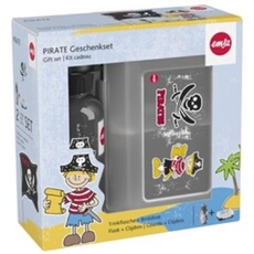 Emsa 518138 tritan monstre boîte à lunch avec gourde tritan multicolore