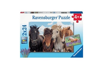 Puzzle Ravensburger 2x24p l'amour des chevaux