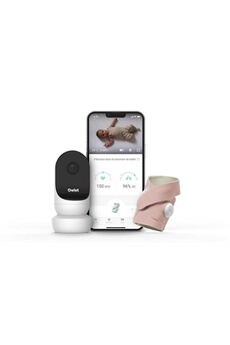 Babyphone Owlet Owlet babyphone monitor duo smart sock 3 + cam 2 - rose poudré