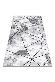 Tapis enfant Rugsx Tapis moderne cozy polygons, géométrique, triangles - structural deux niveaux de mol 160x220 cm