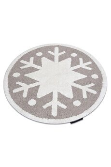 Tapis pour enfant Rugsx Tapis enfant moderne joy cercle snowflake, flocon de neige pour enfants - structurel d cercle 140 cm