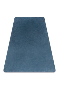 Tapis pour enfant Rugsx Tapis posh shaggy bleu très épais, en peluche, antidérapant, lavable 50x80 cm