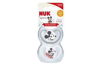 Sucette bébé Nuk Nuk lot 2 sucettes space mickey - 0-6 mois