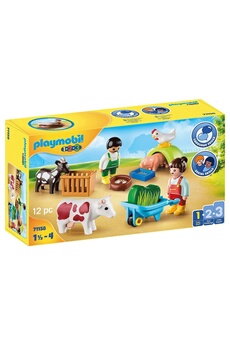 Playmobil PLAYMOBIL Playmobil 71158 - 1.2.3 animaux de la ferme