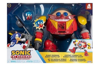 Figurine de collection Jakks Pacific Sonic 2, le film - coffret combat du robot eggman géant