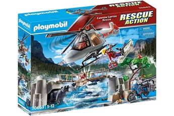 Playmobil PLAYMOBIL Unité de secouristes avec hélicoptère