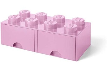 Lego Lego Pierre de rangement à tiroirs 8 tenons 50 x 18 cm pp rose