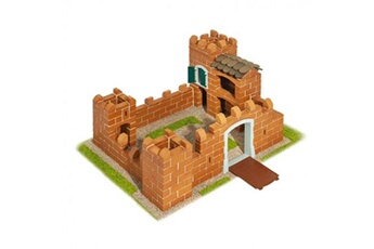 Autres jeux de construction Teifoc Teifoc kit de construction château de chevalier junior argile brun 3-pièces
