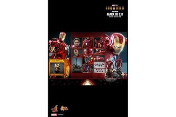 Figurine pour enfant Hot Toys Figurine hot toys mms664d48 - marvel comics - iron man - iron man mark iii 2.0 deluxe version