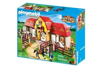Playmobil GENERIQUE - 5221 - jeu de construction - haras avec chevaux et enclos