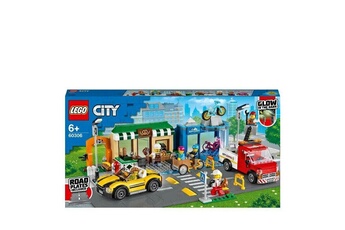 Lego Picwic Toys City - la rue commerçante set de construction avec camion, voiture et figurines - 60306