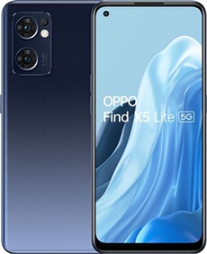 SmartPhone OPPO Find X5 Lite 6.43 FHD+ AMOLED Mediatek Dimensity 900 8Go 256Go Android 12 Noir