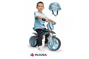 Vélo enfant INJUSA Bicyclette injusa jumper balance bleu ciel casque