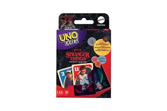 Jeu de stratégie Mattel Stranger things - jeu de cartes uno flip!