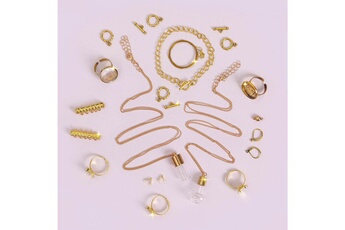 Bijou de déguisement Graine Creative Accessoires bijoux dorés - coffret diy